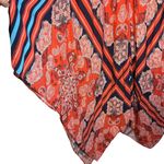 Alkamy Bohemian Paisley Mandala Striped Maxi Dress Asymmetrical Flowy NWT Small Red Photo 10