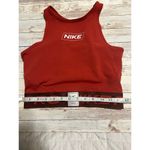 Nike  Pro Dri-Fit Crop Tank Top Women's Size Small Red Athleisure Workout Running Photo 3
