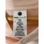 Yogalicious Ballerina Pink Long Sleeve Relaxed Fit Top Pockets & Thumbholes Sz M Photo 8