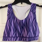 Purple Patterned Sports Bra Size M Photo 0