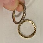 Pandora New 2 Rings 14k Solid Gold Size 7 Cubic Zirconia and Polished Photo 2