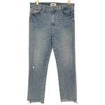 Paige ‎ Women's Hoxton Straight Ankle Jeans Zyra Destructed Size 30 Denim Casual Photo 4