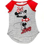 Disney Tee Shirt Top Minnie Mouse Foil Graphic Sm Photo 0