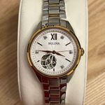 Bulova  Diamond Rare Ladies Automatic Watch Sutton Two-Tone Rose-Gold Bracelet Photo 2