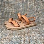 Ancient Greek Sandals Clara Whipstitch Leather Espadrille Slingback Sandals Size 5 Photo 1