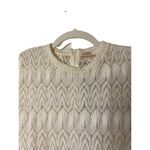 Vintage Pariseanne knitwear lace cream tank top Sz M based on PTP 18" Size M Photo 1