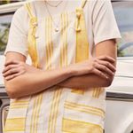 Mango | Two Tone Yellow Linen Overall Dress (Size M) Photo 1