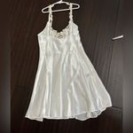 Elegant White/Off White Lace Trim Nightgown M Size undefined Photo 4