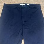Vince  Tapered Stove Pipe Pintuck Trouser Pant Navy Blue 6‎ Photo 2