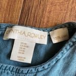 Cynthia Rowley  100% Linen Sleeveless Shift Dress Blue 2 Button Back With Pockets Photo 6