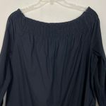 ZARA  Off-Shoulder Boho Blue Shift Crochet Hem Dress Size S Photo 6