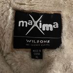 wilson's leather  Maxima Tan Suede Jacket Shearling Faux Fur Lined Womens XL Photo 6