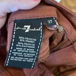 7 For All Mankind  brown suede feel skinny crop pant 27 Photo 7