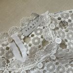 Sandro NWOT  two-tone lace dress with high neck Photo 6