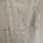 White Lace Coverup Size M Photo 2