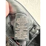 Doll House High Waisted Faux Leather Straight Leg Pants Black Women's 1/2 S/ M Photo 5