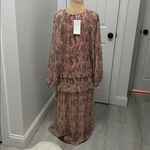 ZARA  Paisley Chiffon Ruffled Midi/Maxi Dress Photo 4