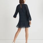 Madewell  Crinkle Georgette Mini Dress in Floral Blue Large Photo 3