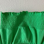 Topshop Green Smocked Crop Top Photo 7
