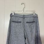 Pilcro and the Letterpress  Wide Leg Linen Blend Pants Tailored Gray Size 4 Photo 10