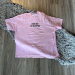 Nasty Gal ๐ F*^k Off Light Pink Oversized Sleep Tee Photo 3