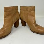 Kate Spade Genuine Leather Suede Stacked Wood High Heel Ankle Booties Boots Shoe Photo 2