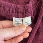 Melrose and Market Gauzy Criss Cross Strap Tank Womens Size L Purple Photo 1