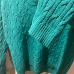 Charter Club  Turquoise Cowl Neck Sweater Photo 3