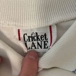 Cricket Lane White and Blue Polo Shirt Photo 1