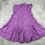 NWT Sea New York Flutter Sleeve Steph Tunic Dress Tiered‎ Ruffle Purple Crocus M Size M Photo 8