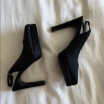 Stuart Weitzman  Elegant Black Slingback platform Heels Photo 2