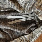 Anthropologie  Zebra Shimmer Halter Blouse Size‎ S Photo 4