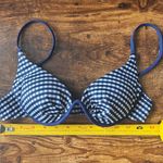 Sirena Vintage Blue & White Gingham Underwire Padded Bikini Top Photo 6