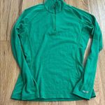 Icebreaker Green Bodyfit 200 Chakra Merino Wool 1/4 Zip Top Sz S Photo 0
