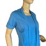 VINTAGE CIRCA 1970'S SKY BLUE SHORT SLEEVE KNIT TOP (S) Photo 4