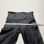 Spanx  Black Faux Leather Black Leggings Womens‎ Size Medium Petite Pull-On *FLAW Photo 7
