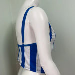 Kortni Jeane  Tankini Top Medium Sporty Stripe Square neckline Photo 2