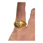 Kate Spade “My Precious Heart” Signet Ring Gold | Size 7 | NWT Photo 6