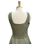 Everlane Sleeveless Fit & Flare Midi Dress Pockets Sage Green size Large Photo 7