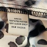 Eliza J Long Sleeve Spotty Dot Animal Chiffon Maxi Dress Black & White 6 Photo 10