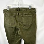 Torrid  Plus Size 18 Jeans Ankle Cropped Olive Green Button Fly Skinny Mid 1598 Photo 6