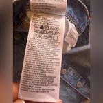 Levi's Premium Button Front Denim Mini Skirt Raw Edge 32 Waterless Sustainable Photo 10