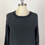 Aritzia Wilfred Black Silk Long Sleeve Shirt Dress Photo 2