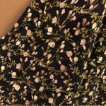 BCBGeneration ‎ Floral Flutter Sleeve Romper Black Small Photo 4