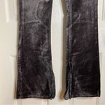 Citizens of Humanity  Black Velvet Pants Boot Cut with Side Slit Size 26 Photo 1