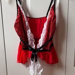 Escante Collection Elegant Red and Black Lace Lingerie Size XL Photo 0