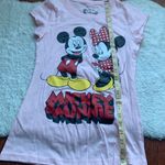 Disney land Pink Mickey & Minnie Mouse Graphic Tee T-Shirt Size Small NWOT Photo 2