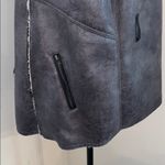 Sanctuary faux Leather Fleece Lined Vest Photo 5