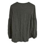 Sundance Peasant Top Womens Size Medium Olive Long Sleeve Shirt Balloon Crochet Green Photo 1