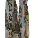 34” multi color design Cowl neck scarf Photo 0